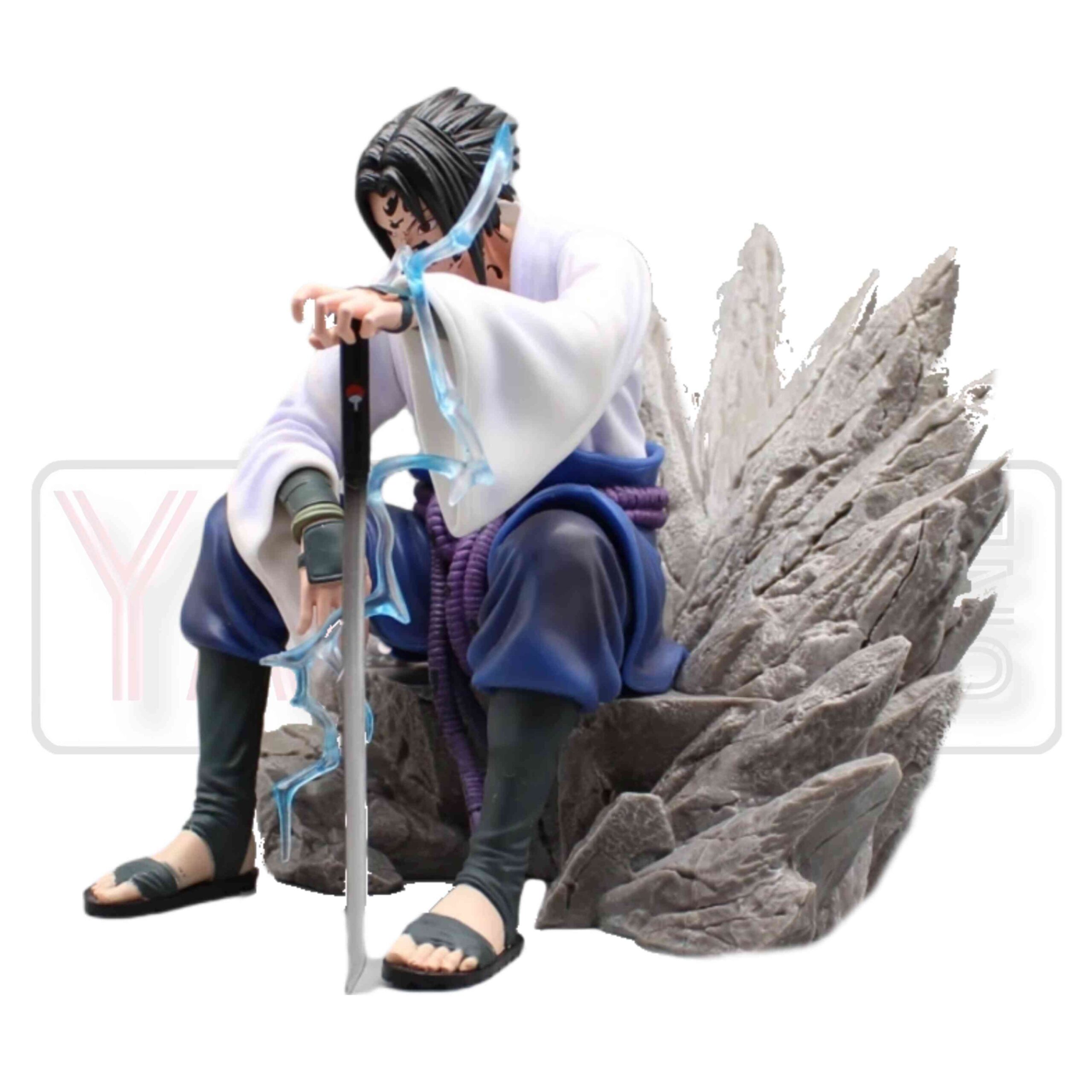 Naruto - Uchiha Sasuke sitting anime figure - Image 3