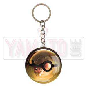 Pokemon Pikachu luminous glass keychain
