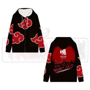 Naruto - Akatsuki Anime Zipper Long Sleeve Hoodies