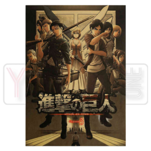 Attack on Titan Anime Retro Poster