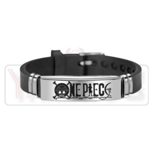 One Piece - Stainless steel Luffy Logo bracelet.