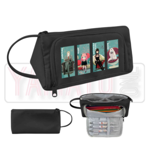 SPY x FAMILY anime canvas triangle pen bag pencil case.