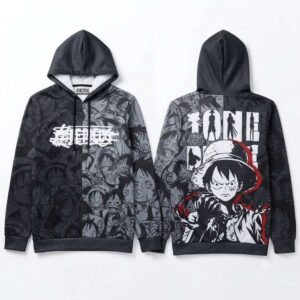 One Piece Luffy Themed Hoodie