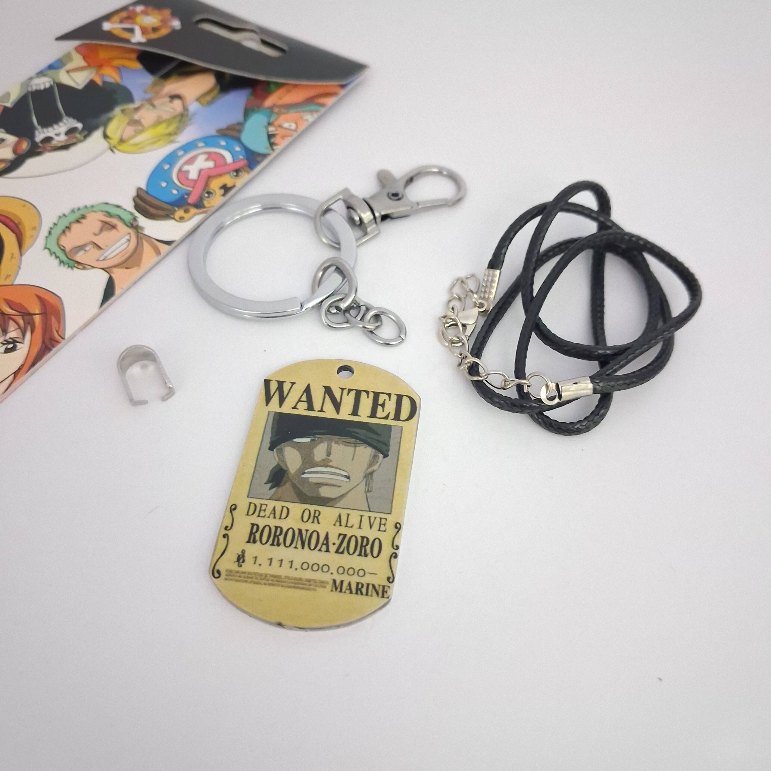 One Piece Metal Dog-Tag Keychain+Necklace (Each) - Image 2